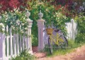 ig065E Szenerie Blumen Garten Impressionisten